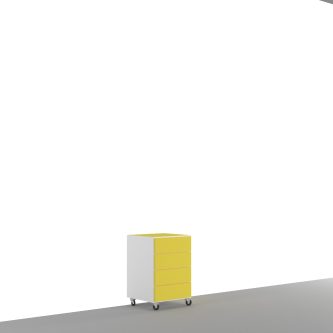 Widoczny częściowo od boku...<p>Żółta szafka pod biurko z czterema szufladami zapewnia podparcie blatu i doskonałą przestrzeń do przechowywania dokumentów i nie tylko. Jej żółty kolor ożywia wnętrze biurowe, gabinetowe czy w pokoju dziecięcym. […]</p>
